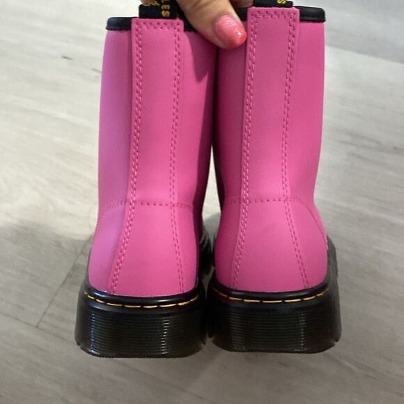 NEW -WOMEN'S DR. MARTENS ZAVALA COMBAT BOOTS- THRIFT PINK- Size 7 - Picture 8 of 10